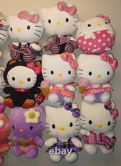 TY Beanie Babies Hello Kitty Plush Stuffed Animals Sanrio Lot of 15