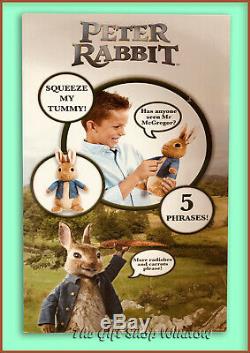 Talking Peter Rabbit The Movie Plush Toy Boxed Official Super Gift James Cordon