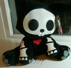 Toynami Skelanimals Jack The Rabbit Plush Black with Tag Good condition