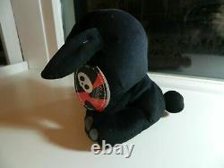 Toynami Skelanimals Jack The Rabbit Plush Black with Tag Good condition