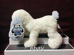 Toys R Us Animal Alley 11 Blue White Puppy Dog Soft Plush NWT HTF