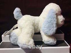 Toys R Us Animal Alley 11 Blue White Puppy Dog Soft Plush NWT HTF