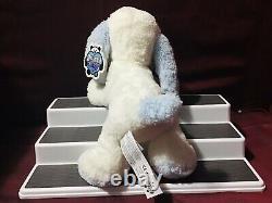 Toys R Us Animal Alley 11 Blue White Puppy Dog Soft Plush NWT HTF