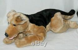 Toys R Us Plush Dog German Shepherd 30 Huge 2000 Puppy Black Brown Toy Large
