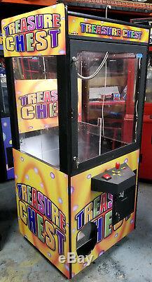 Treasure Chest Claw Crane Plush Stuffed Animal Arcade Machine Orange Decal #T12