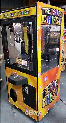 Treasure Chest Claw Crane Plush Stuffed Animal Arcade Machine Orange Decal #T2