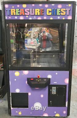 Treasure Chest Claw Crane Plush Stuffed Animal Arcade Machine Purple Decal #1