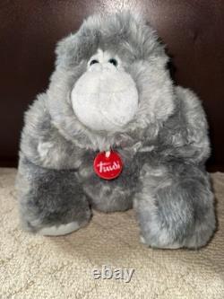 Trudi Gray Gorilla Stuffed Animal Plush NWT New
