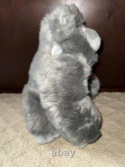 Trudi Gray Gorilla Stuffed Animal Plush NWT New