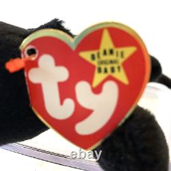 Ty Beanie Baby Blackie The Bear Plush Toy w 18 Errors, Stuffed Animal, Retired