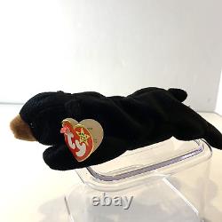 Ty Beanie Baby Blackie The Bear Plush Toy w 18 Errors, Stuffed Animal, Retired