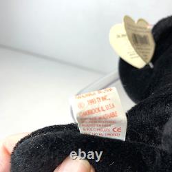 Ty Beanie Baby Blackie The Bear Plush Toy w 18 Errors, Stuffed Animal, Retired