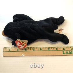 Ty Beanie Baby Blackie The Bear Plush Toy w 18 Errors, Stuffed Animal, Retired