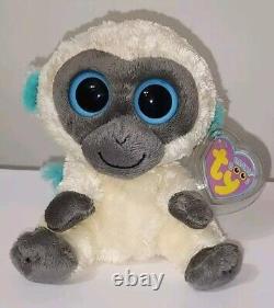 Ty Beanie Boos BANANAS the Monkey UK Excl. 6 NEW MWMTs Plush Stuffed Animal Toy