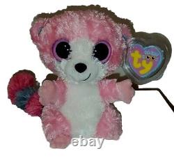 Ty Beanie Boos BUBBLEGUM the Lemur UK Exclusive 6 MWMT Plush Stuffed Animal Toy