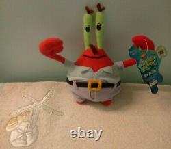ULTRA RARE 2000 Viacom Mr. Krabs 7 Plush Colorbok NEW WITH TAG! Spongebob