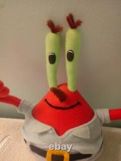 ULTRA RARE 2000 Viacom Mr. Krabs 7 Plush Colorbok NEW WITH TAG! Spongebob