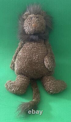 ULTRA RARE HTF Jellycat Brown Wild Thing Lion Bean Plush Floppy Stuffed Animal