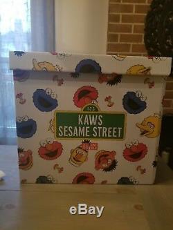 Uniqlo x Kaws Sesame Street Plush Toy Box Set Elmo Cookie Monster Bert Ernie