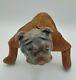 Unusual Vintage Antique Composition Velvet English Bulldog Stuffed Animal Plush