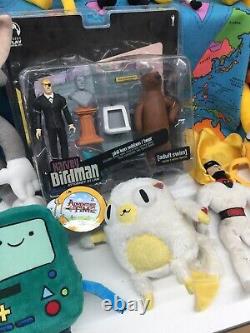 Used LOT 20 Cartoon Network Regular Show Adventure Time Rick Morty Plush Toys