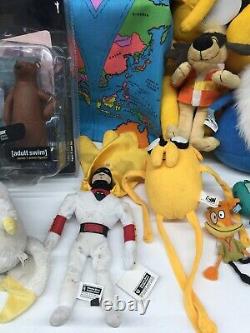 Used LOT 20 Cartoon Network Regular Show Adventure Time Rick Morty Plush Toys