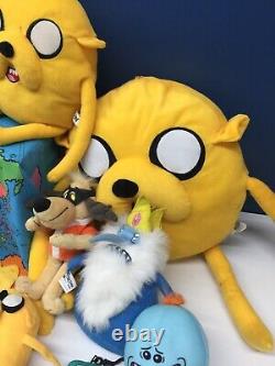 Used LOT 20 Cartoon Network Regular Show Adventure Time Rick Morty Plush Toys