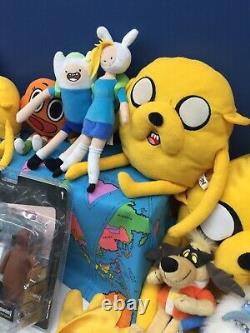 Used LOT 20 Cartoon Network Regular Show Adventure Time Rick Morty Plush Toys