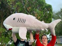 VERY RARE JUMBO Shark 55 Long Giant Large SUPER SOFT Plush Stuffed Animal Toy