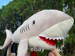 VERY RARE JUMBO Shark 55 Long Giant Large SUPER SOFT Plush Stuffed Animal Toy