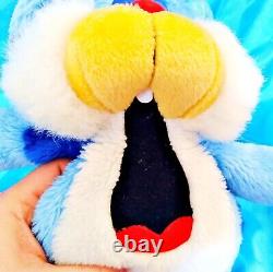 VERY RARE! NIGHTY THE DOG YAWNIES Blue 1987 Irwin Toy Yawning Plush