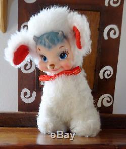 VHTF Vintage Rushton Rubber Face Faced Billy Butts Goat Stuffed Plush Toy