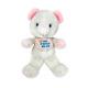 Vintage Amtoy My First Teddy Bear White With Pink Ears Stuffed Animal Plush Toy