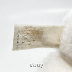 VINTAGE AMTOY MY FIRST TEDDY BEAR WHITE With PINK EARS STUFFED ANIMAL PLUSH TOY