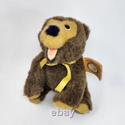 VINTAGE ANIMAL FAIR GUS BROWN TEDDY BEAR STUFFED ANIMAL PLUSH TOY With BOOKLET