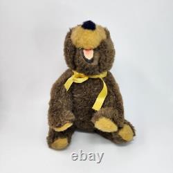 VINTAGE ANIMAL FAIR GUS BROWN TEDDY BEAR STUFFED ANIMAL PLUSH TOY With BOOKLET