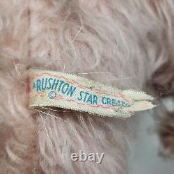 VINTAGE RUSHTON STAR CREATION RUBBER FACE PUPPY DOG With WORM STUFFED ANIMAL PLUSH