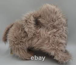VINTAGE RUSHTON STAR CREATION RUBBER PINK PUPPY DOG With WORM STUFFED ANIMAL PLUSH