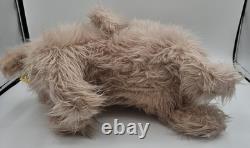 VINTAGE RUSHTON STAR CREATION RUBBER PINK PUPPY DOG With WORM STUFFED ANIMAL PLUSH