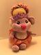 Vintage Stuffed Animal Plush Purple Mouse Rodent With Pink Tutu And Pink Nose 7
