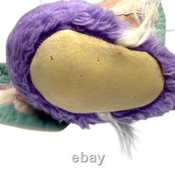 VTG 1985 Wonder Whims Purple Butterfly Boo Doll, Plush Stuffed Animal Toy, RARE