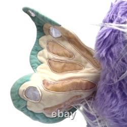 VTG 1985 Wonder Whims Purple Butterfly Boo Doll, Plush Stuffed Animal Toy, RARE