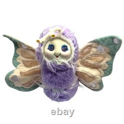 VTG 1985 Wonder Whims Purple Butterfly Boo Doll, Plush Stuffed Animal Toy, RARE