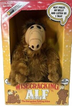 VTG 1986 Wisecracking ALF The Outspoken Talking Alien Coleco WithBox WORKS