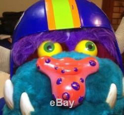 VTG 80s Amtoy My Pet Football Player Monster Plush Stuffed Animal Large Toy 26