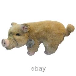 VTG Aurora Plush Pig Stuffed Animal 16 Realistic Hog RARE Top Quality Toy