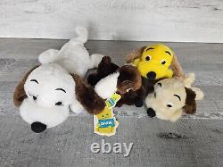 VTG Dakin Drooper Puppy Dog Family 1973 Stuffed Animal Plush Nutshell LOT Rare