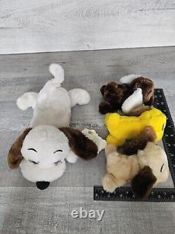 VTG Dakin Drooper Puppy Dog Family 1973 Stuffed Animal Plush Nutshell LOT Rare