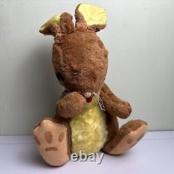 VTG GUND CREATION Rabbit Bunny Stuffed animal Plush Sitting Starburst eyes RARE