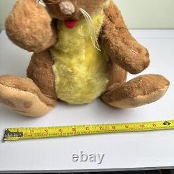 VTG GUND CREATION Rabbit Bunny Stuffed animal Plush Sitting Starburst eyes RARE